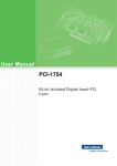 User Manual PCI-1754 - download.advantech.com