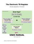 USER MANUAL - The Electronic TB Register