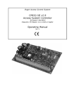 CPR32-SE v2.0 Access System Controller Operating Manual