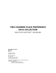 two chamber place preference data collection