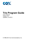 Trio Program Guide - User`s Manual