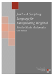 fsm2 – A Scripting Language for Manipulating Weighted