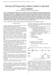 123-127 WIRELESS RF BASED SURVEILLANCE ROBOT