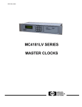 MC4181LV SERIES MASTER CLOCKS