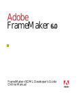 FrameMaker+SGML Developer`s Guide