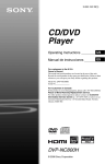 CD/DVD Player - Manuals, Specs & Warranty