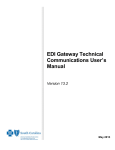 EDI Gateway Technical Communications User`s Manual Version 13.2