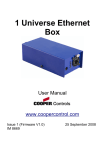 1 Universe Ethernet Box User Manual
