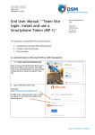 End User Manual - Team Site login install and use a
