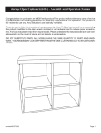 Storage Open Cupboard (6414) - Assembly and Operation Manual