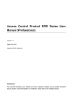 Access Control Product RFID Series User Manual (Professional)