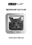 MICROCHIP CAT FLAP Instruction Manual