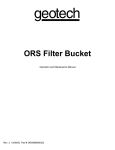 ORS Filter Bucket: User Manual