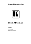 USER MANUAL - Keene Electronics