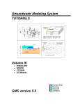 Groundwater Modeling System TUTORIALS Volume III GMS version