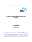 Dropout Graduation Summary Report