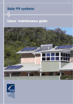 Solar PV systems Users` maintenance guide