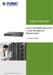 User`s Manual of Layer 2 Management 802.3at PoE Switch