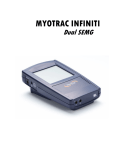 MyoTrac Infiniti Dual SEMG User`s Guide