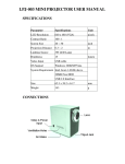 lpj-003 mini projector user manual specifications connections