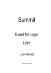 Summit Event Manager Light User Manual