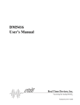 DM5416 User`s Manual - RTD Embedded Technologies, Inc.