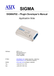 SIGMAP02 – Plugin Developer`s Manual Application Note