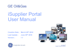 iSupplier Portal User Manual