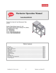 Marinator Operation Manual