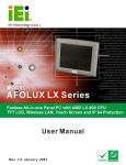 AFOLUX LX Series Flat Panel PC User Manual