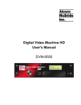 DVM8500 User Guide - Alcorn McBride, Inc.