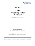 Trig-Tek™ 530B Tracking Filter User Manual