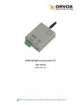 GPRS/CSD/SMS security module GT7 User manual