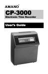 Amano CP3000 manual