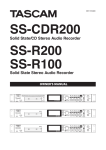 SS-CDR200 series Owner`s Manual Adjusting the input