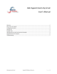 Add Appointments By Email User`s Manual