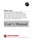 Manual - Sierra Video