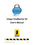 Intego ChatBarrier X4 User`s Manual