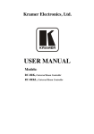 USER MANUAL - Kramer Electronics