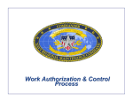 Work Authorization Process