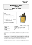 Micro-electric pump 3417000 DROPSA SpA