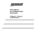 User`s Manual for LXI Measurement Instruments