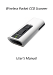 Wireless Pocket CCD Scanner User`s Manual