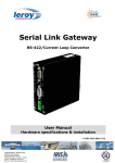 RS422-RS485/Current Loop Communication Gateway