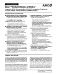 Elan(TM)SC520 Microcontroller Data Sheet