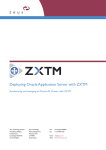 Deploying Oracle Application Server with ZXTM