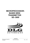 MICROPROCESSOR- BASED BRIX TRANSMITTER SD–3000