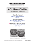 Acura - Honda Type 1 Systems