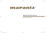 User manual - Marantz UK | Home