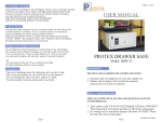 USER MANUAL PROTEX DRAWER SAFE